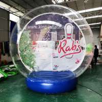 Promotion Take Photos Bubble Transparent Christmas Snow Globe inflatable decoration ball