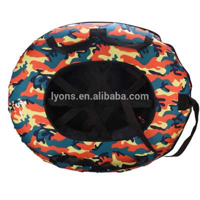 Durable inflatable snow tube for winter sports snow sled Rubber Bottom Inflatable Snow Tubing