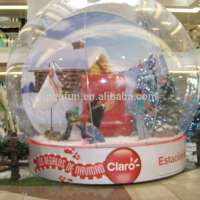 Excellent quality factory direct sale advertising giant photo inflatable snow ball, Christmas snow globe, snow globe inflatable