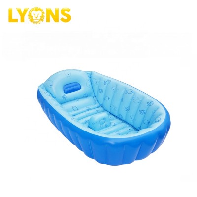 Small Bathtub Inflatable Air Bathtub Inflatable Baby Swimming Pool Blue Pink Wholesale