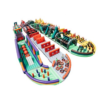 Customized outdoor  funny large inflatable obstacle course for sale