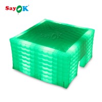 Outdoor Camping Inflatable Cube Tent With LED Light