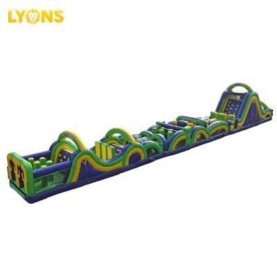 Inflatable Radical Run Obstacle Course With Climbing Walls & Slide Trampoline For All Ages