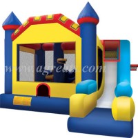 Most Popular factory price commercial grade inflatable combo castle with slide kids jumping inflatable bouncer house G3023