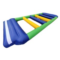 Inflatable Hurdel Water Park Games Inflatable Hollow Bridge Challenge Obstacle