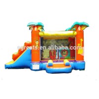 Small outdoor decoration inflatable bouncy castle, Inflatable Jumping Castle with slide include air blower G1033