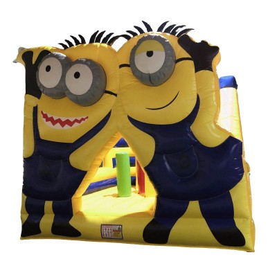 Inflatable Minion Bouncy Castle Cute Yellow Inflatable Trampoline With Slide China Factory