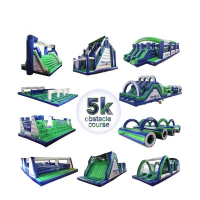 5K Outdoor inflatable obstacle course equipment for adults